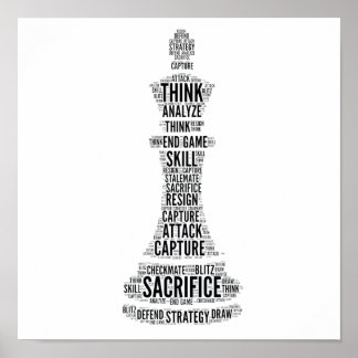 Poster du roi des échecs