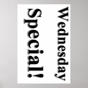 Poster du salon de beauté spécial du mercredi