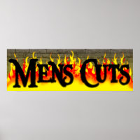 Poster du salon de coiffure pour hommes