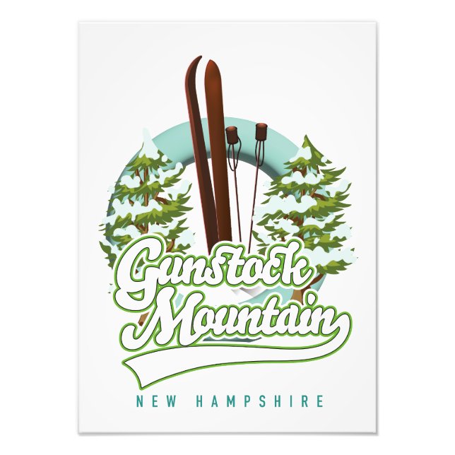 Poster du ski de Gunstock Mountain New Hampshire (Devant)