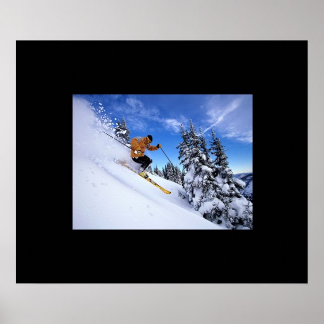 Poster du skieur (Devant)