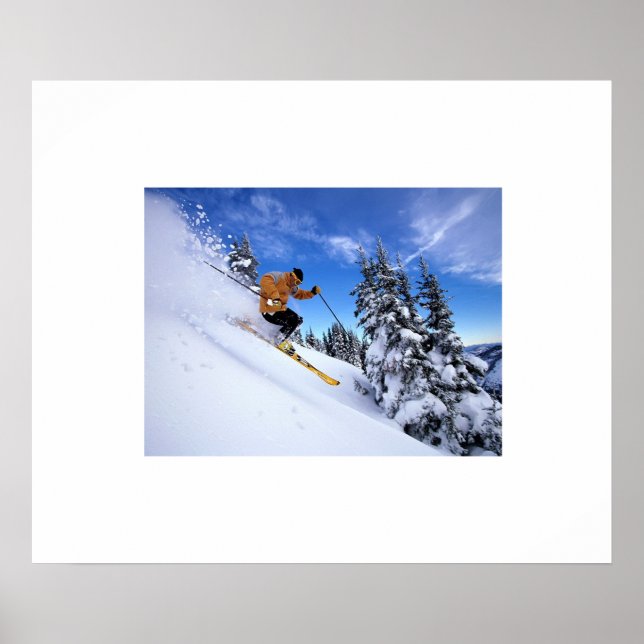 Poster du skieur (Devant)