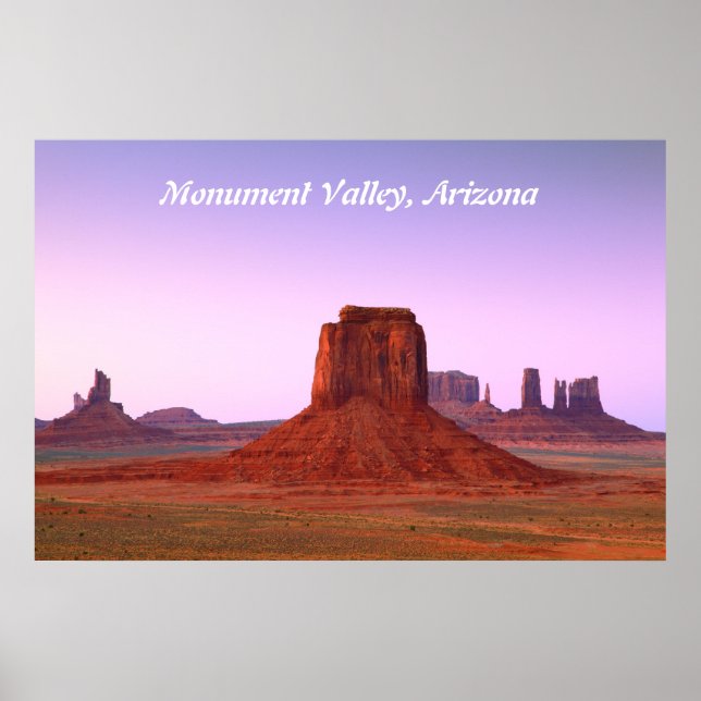 Poster du soir au crépuscule dans Monument Valley (Devant)