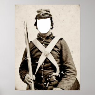 Poster du soldat de la guerre civile