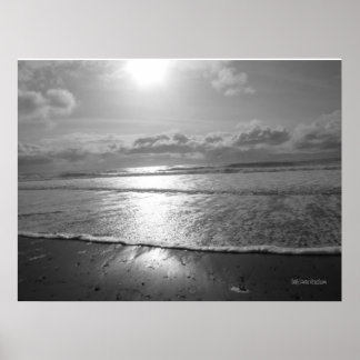 Poster du soleil sur l'océan