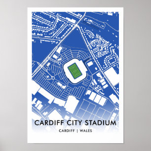 Poster du stade de Cardiff City - Accueil de Cardi