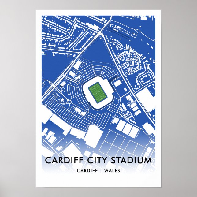 Poster du stade de Cardiff City - Accueil de Cardi (Devant)