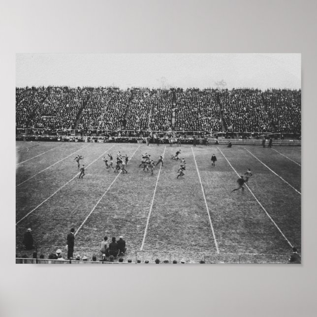 Poster du stade de football vintage (Devant)