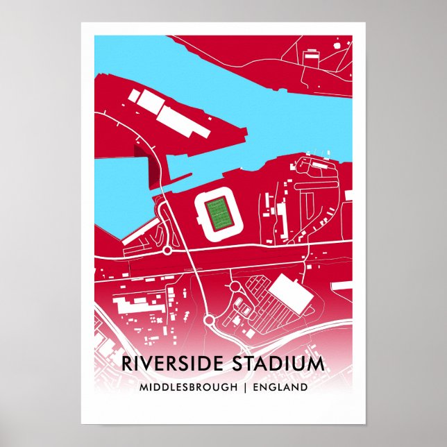 Poster du Stade Riverside - Accueil de Middlesbrou (Devant)