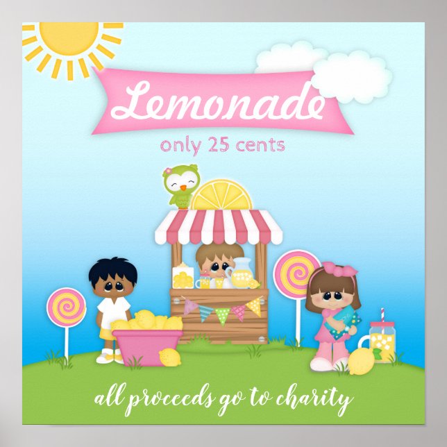 Poster du stand de Lemonade pour les enfants ou la (Devant)