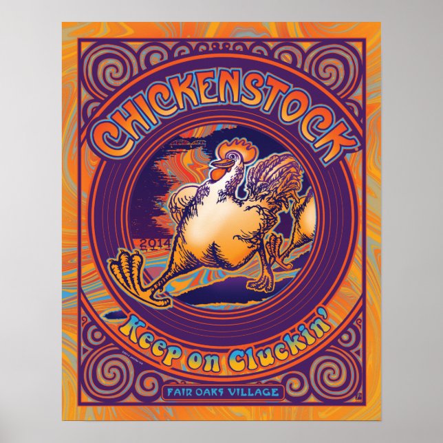 Poster du Stock de poulet Fair Oaks 2014 16 x 20" (Devant)