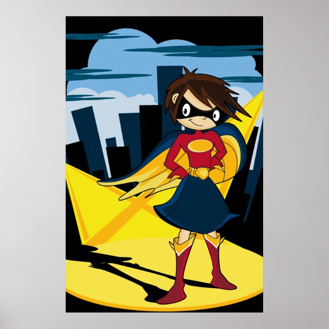 Poster du Superhéros mignon (Devant)