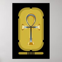 Poster du symbole Ankh