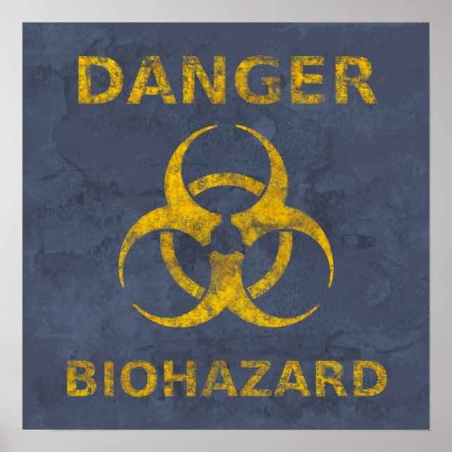 Poster du symbole Biodanger en détresse (Devant)