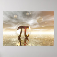 Poster du symbole Pi