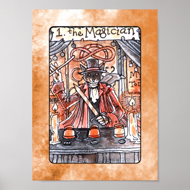Poster du Tarot magicien (Devant)
