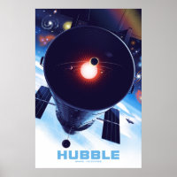 Poster du télescope spatial Hubble.
