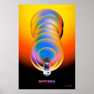 Poster du télescope Spitzer.
