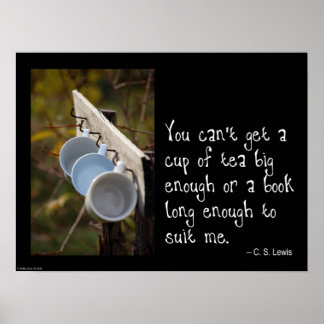 Poster du thé et du livre