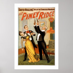Poster du Théâtre Vintage de Piney Ridge