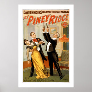 Poster du Théâtre Vintage de Piney Ridge