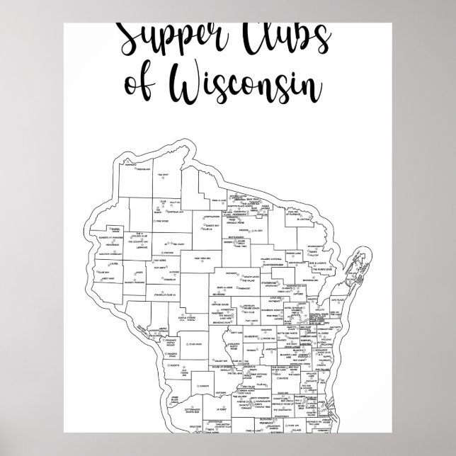 Poster du thème du club de souper du Wisconsin (Devant)