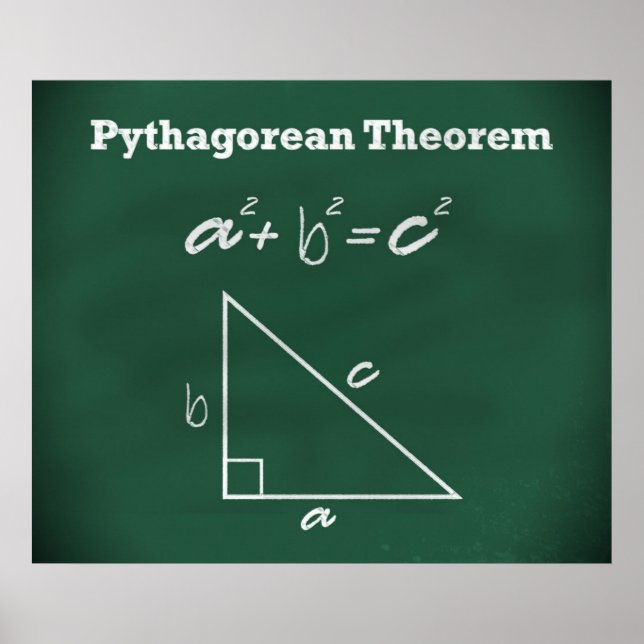 Poster du théorème de Pythagore *MISE À JOUR* (Devant)