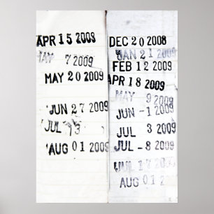 Poster du timbre de date de la bibliothèque