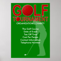 Poster du Tournoi de Golf 3 (Vous Pouvez Customise