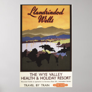 Poster du train britannique Wye Valley Resort