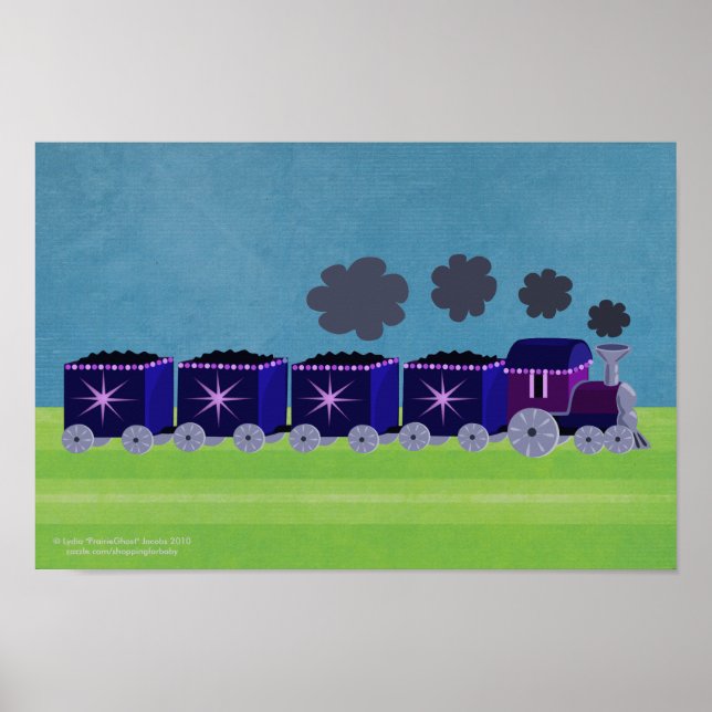 Poster du train Indigo & Purple Choo Choo (Devant)