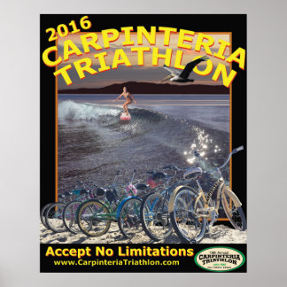 Poster du triathlon Carpinteria 2016