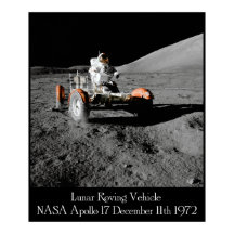 Poster du véhicule lunaire Apollo 17