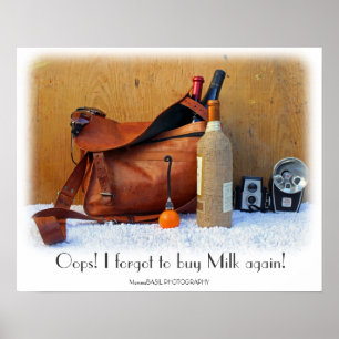 Poster du vin amusant !