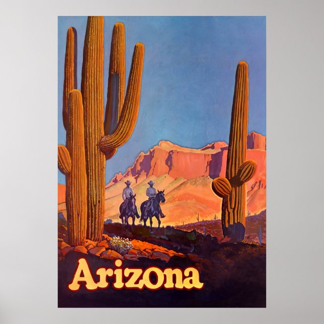 Poster du Vintage voyage de l'Arizona (Devant)