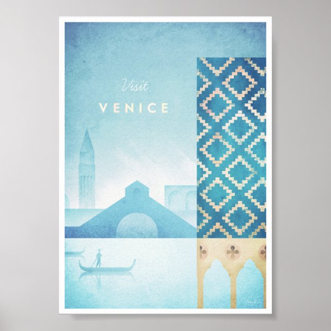 Poster du Vintage voyage de Venise (Devant)