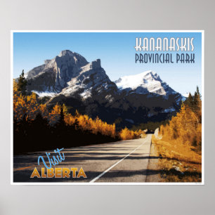 Poster du Vintage voyage du parc provincial Kanana