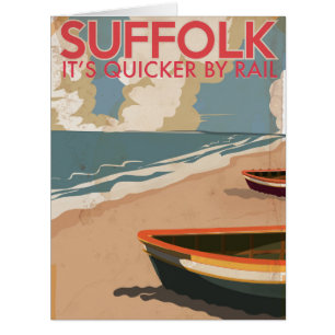 Poster du Vintage voyage Suffolk England