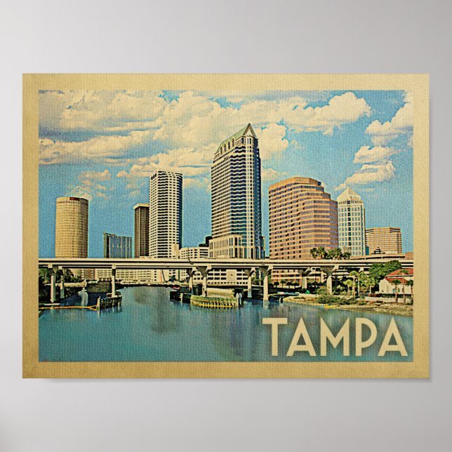 Poster du Vintage voyage Tampa (Devant)