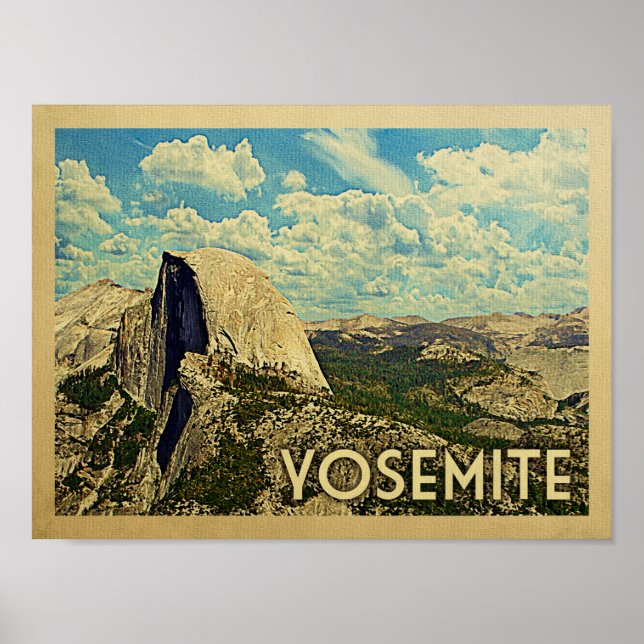 Poster du Vintage voyage Yosemite (Devant)