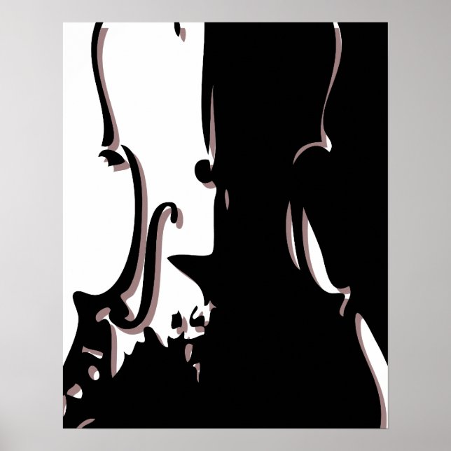 Poster du violon géant 16x20 (Devant)
