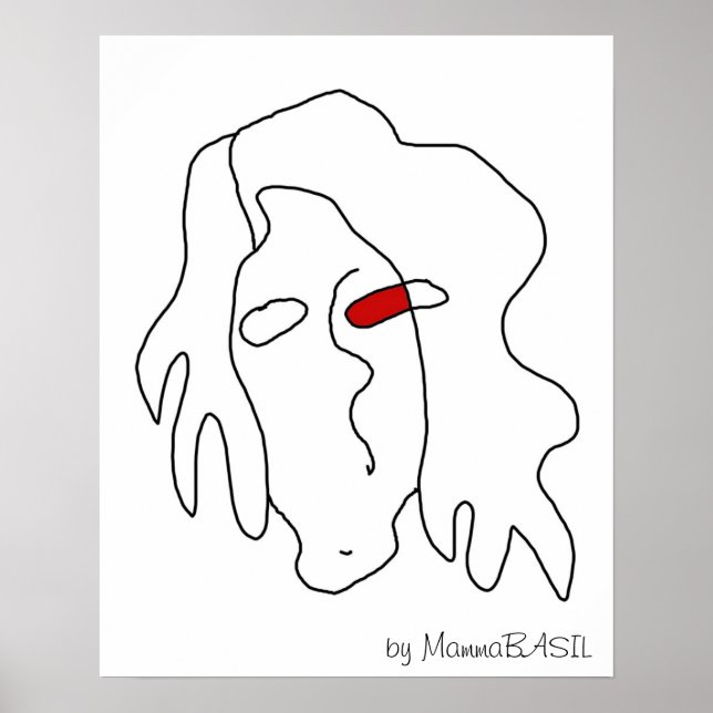 Poster du visage cool ! (Devant)