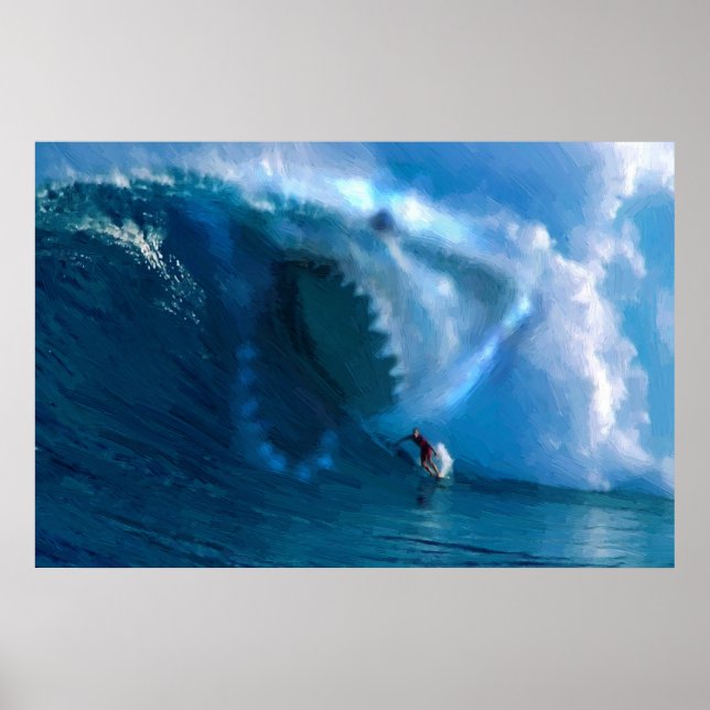 Poster du visage de requin (Devant)