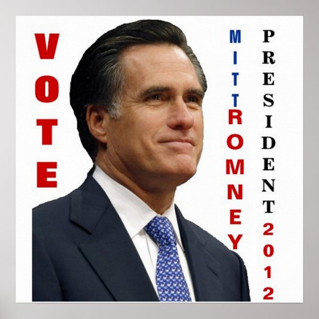 Poster du Vote Mitt Romney 2012 (Devant)