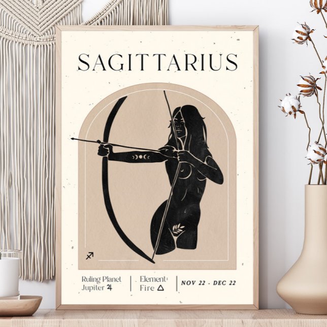 Poster du Zodiaque féminin Sagittarius (Créateur téléchargé)