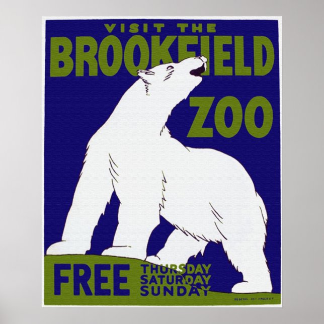 Poster du zoo de Brookfield (Devant)