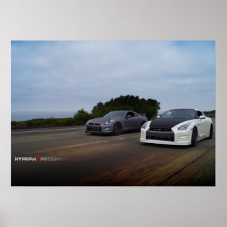 Poster "Dual" 2 Nissan R35 sur PCH