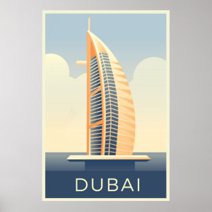 Poster Dubaï Émirats arabes unis