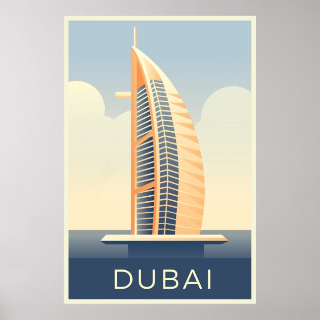 Poster Dubaï Émirats arabes unis (Devant)