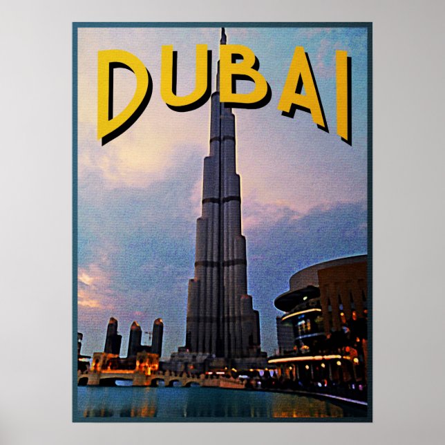 Poster Dubaï Travel (Devant)